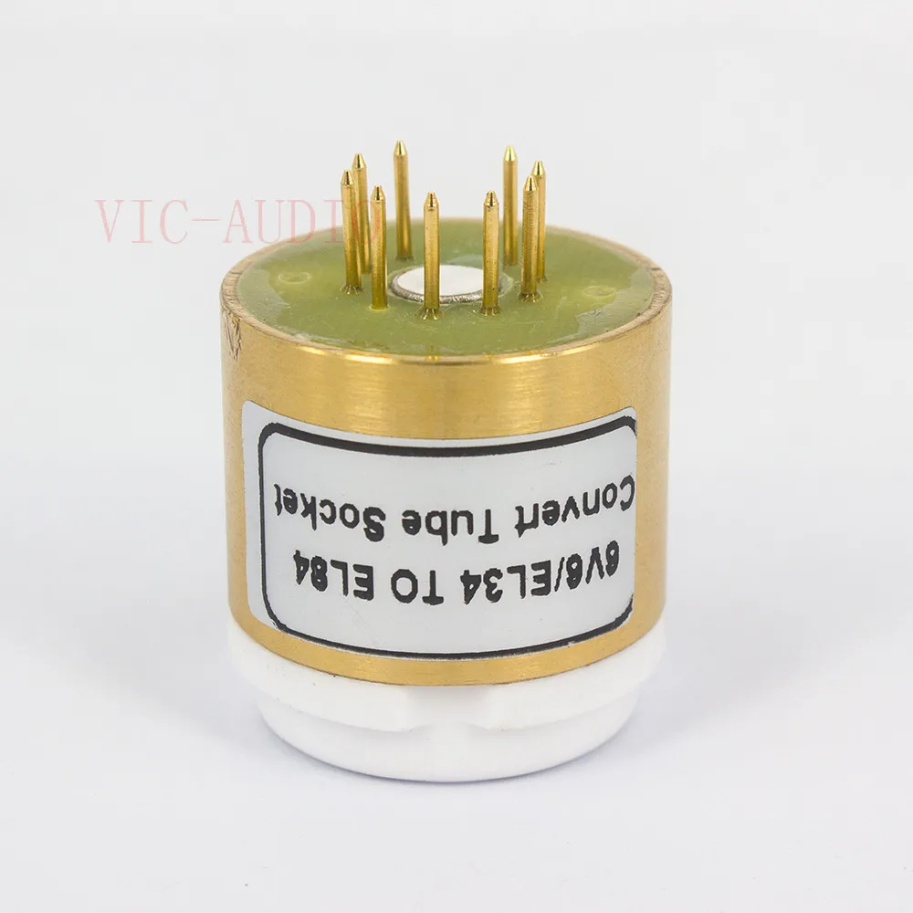 1 шт. 6V6 EL34 (сверху) на EL84 6P14 (снизу) трубка 8 контактов 9 сделай сам|vacuum tube|audio vacuum tubediy
