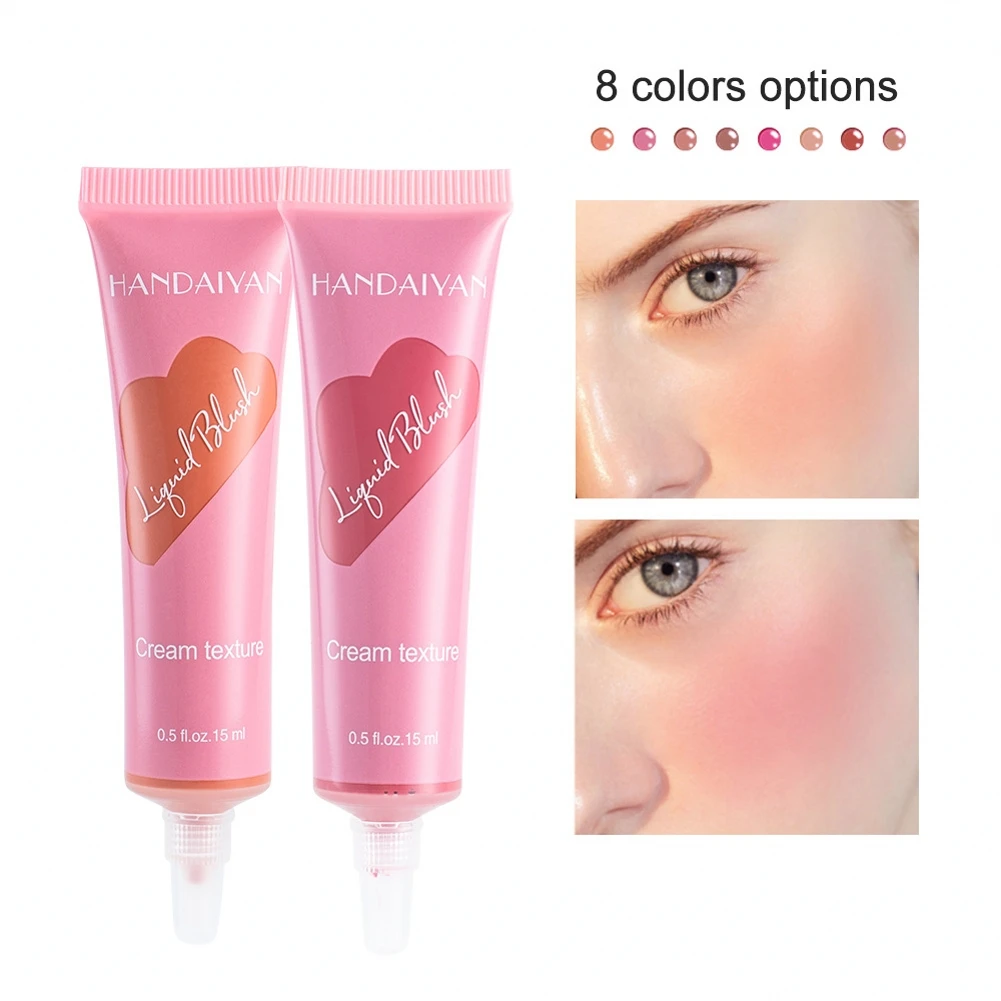 

1 PCS Liquid Blush Moisturizing Repairing Brightening Complexion Natural Matte Pearlescent Nude Makeup Face Cream Blush 15ml