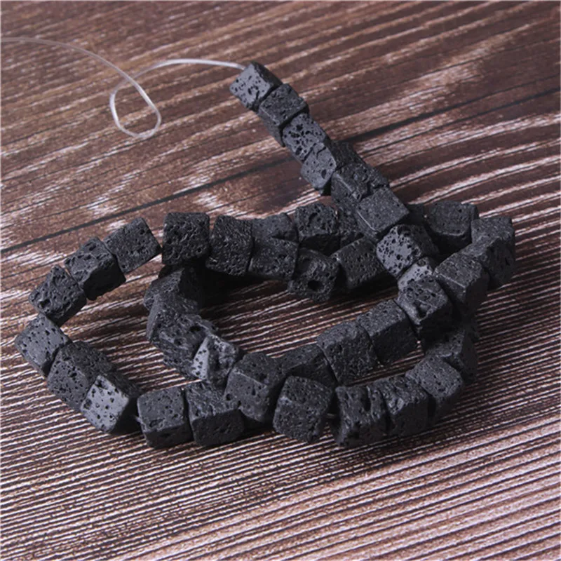 

Fashion jewelry 8X8mm square stone natural gem beads series DIY men's and women's bracelet bracelet necklace jewelry