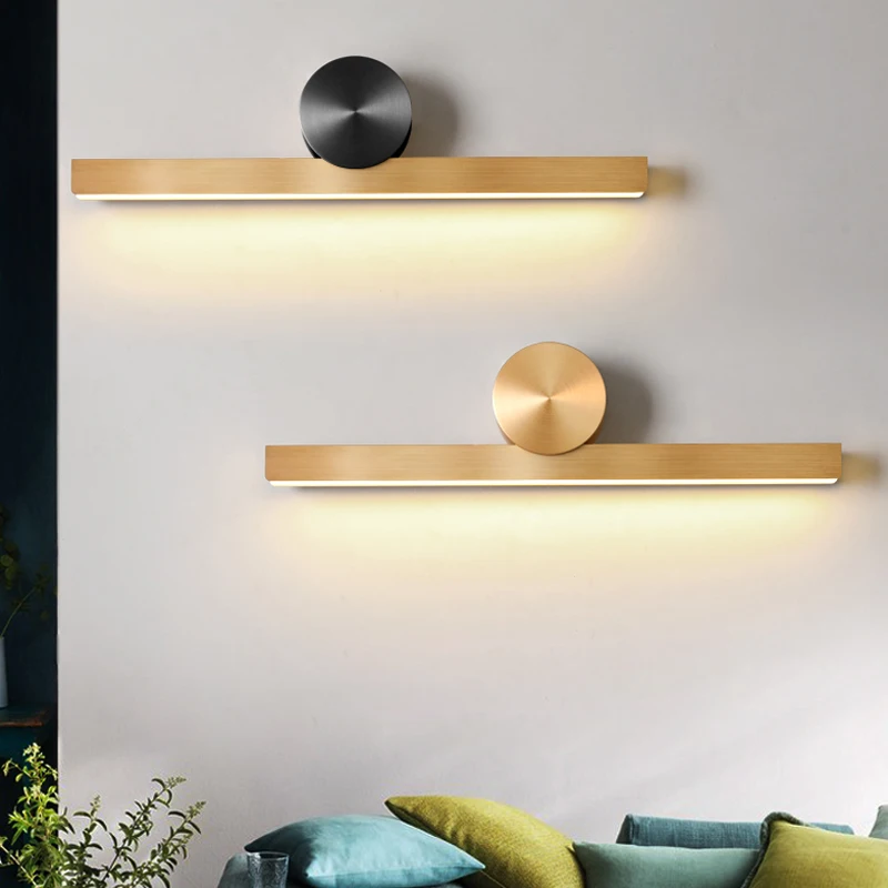 

Роскошный настенный светильник, минималистичный прикроватный светильник, простой современный фон для гостиной, спальни, настенный светиль...