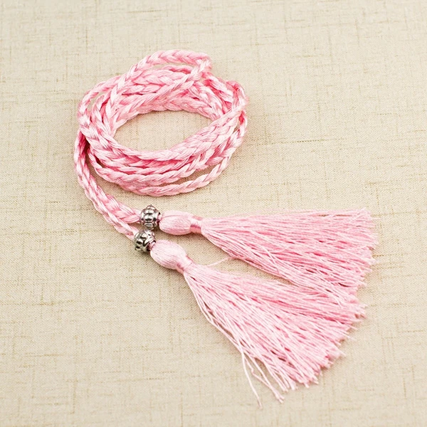 Веревка для волос в старинном стиле ханьфу красная веревка с кисточками ремень