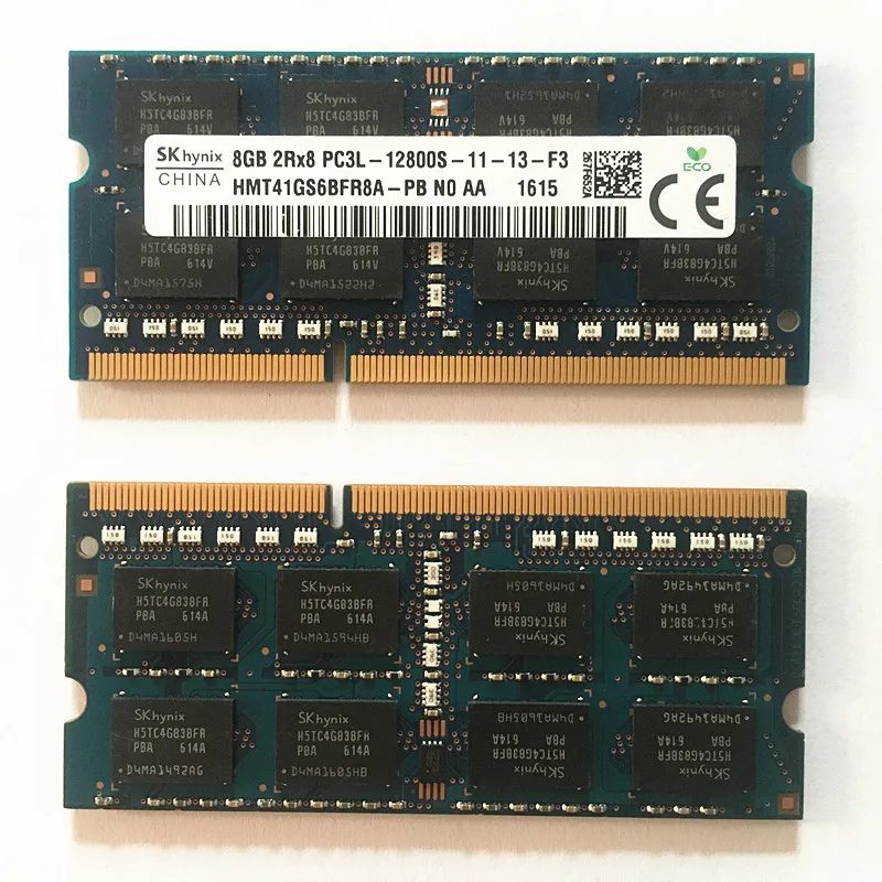 

SK hynix DDR3 RAMs 8GB 1600MHz HMT41GS6BFR8A-PB DDR3 8GB 2Rx8 PC3L-11-13-F3 SODIMM 204PIN память для ноутбука