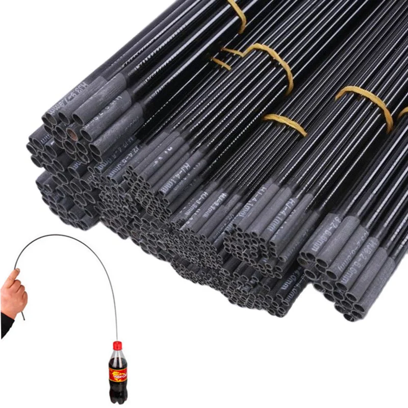 

2.2mm-4.1mm 10pcs 80cm Fishing rod tip Spare sections fishing rod full size Solid and hollow carbon rod Accessories custom made