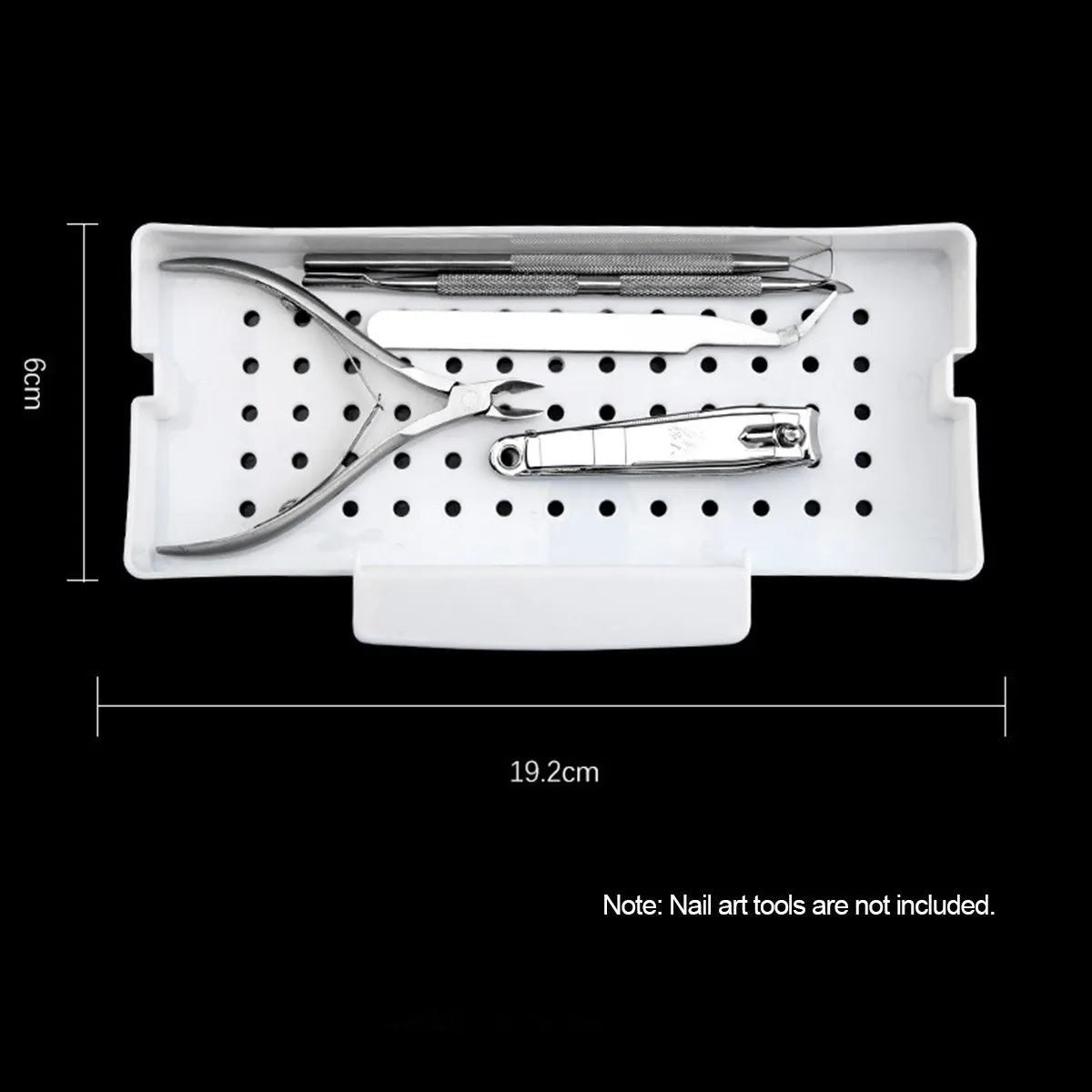 

Nail Art Tool Plastic Cleaning Box Tray Storage Box Case Cleaner Container for Nail Tweezers Nipper Metal Manicure Hair Salon