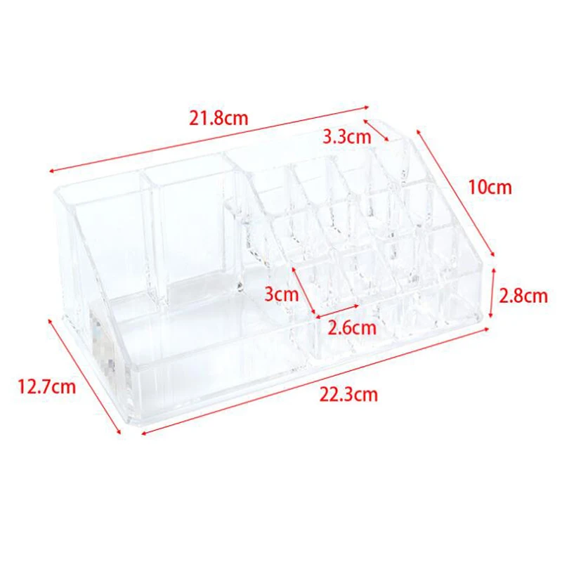 Прозрачная косметическая коробка для хранения косметическое зеркало уход за