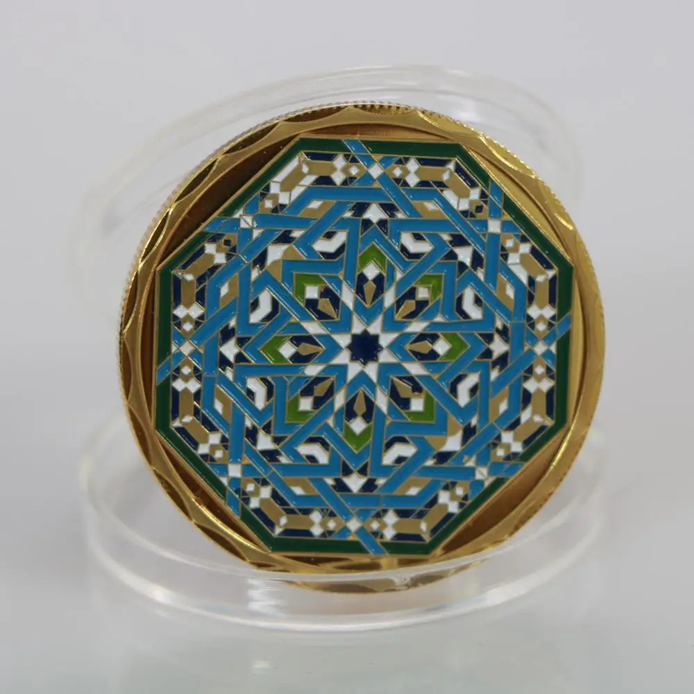 Мира мусульманский Раман кареем Золотая памятная монета арабский Рамадан