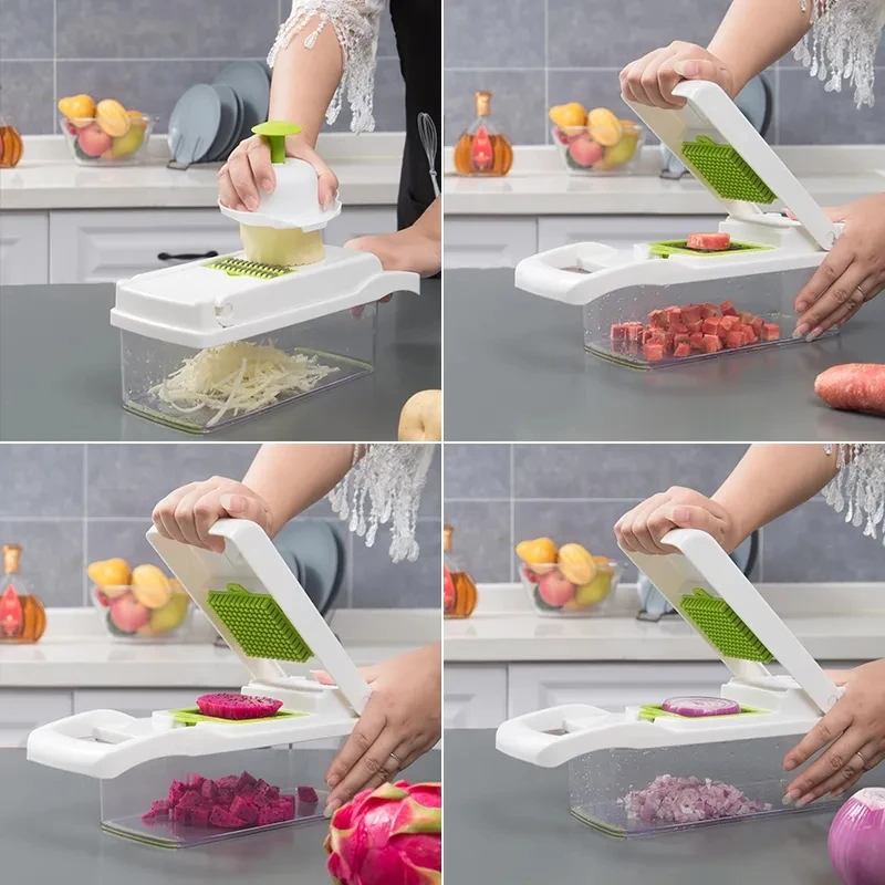 

Multifunctional Vegetable Cutter Kitchen Potato Shredder Shredder Household Potato Chip Slicing Grating Grater Kitchen Gadgets