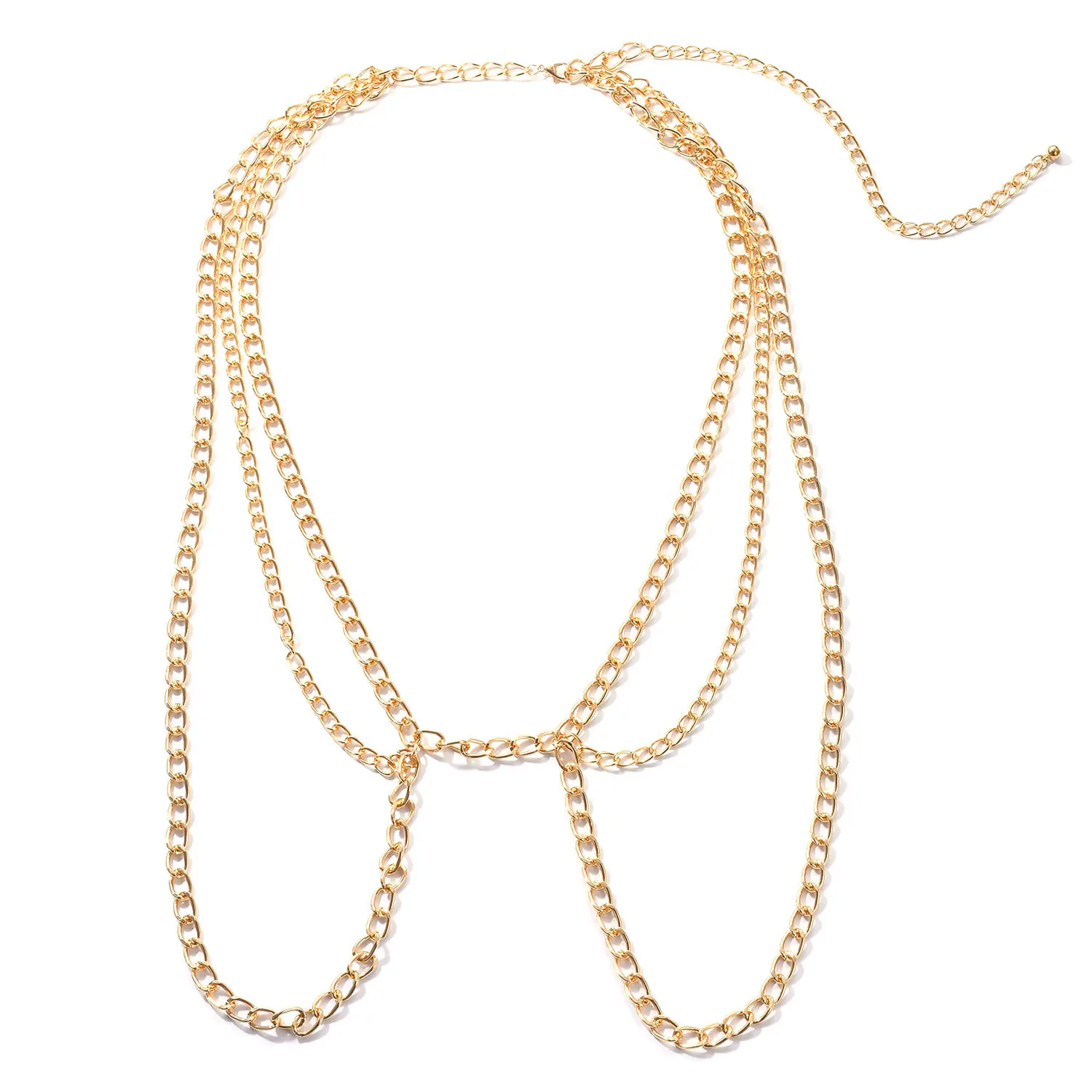 FUN BEAUTY Европейская и американская цепочка на талию панк металлическая для тела