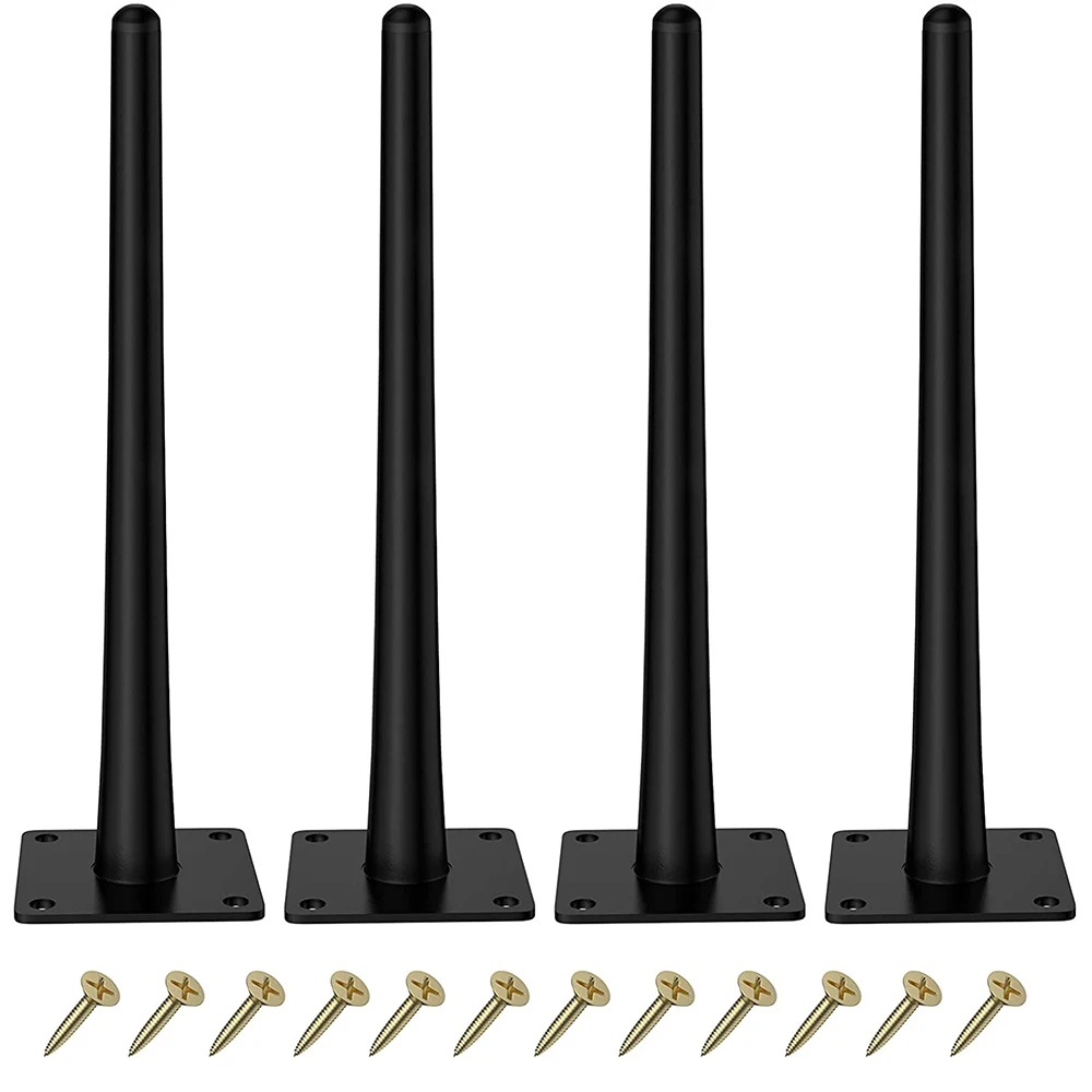 

4Pcs 16Inch Furniture Legs Coffee Table Legs, Replacement Legs Perfect for Mid-Century Modern/Great for Sofa Leg TV Cabinet Leg