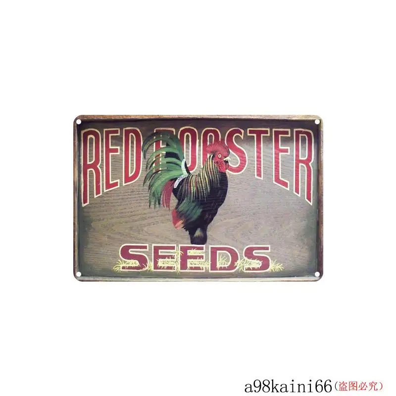 Warning Chickens Wallpaper Barber Shop Metal Poster Tavern Bar Pub Home Cafe Decor Tin Sign Wall Retro | Дом и сад