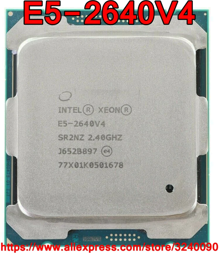 Процессор Intel Xeon E5-2640V4 SR2NZ 2,40 ГГц 10 ядер Натяжной канат длиной 25 м LGA2011-3 E5-2640 V4 процессор E5 2640V4 E5 2640 V4