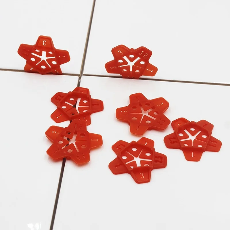 1-3mm Removable Wall Tiles Ceramic Gap Locator Cross Tile Leveling System Gap Floor Construction Tools Reuse 50pcs