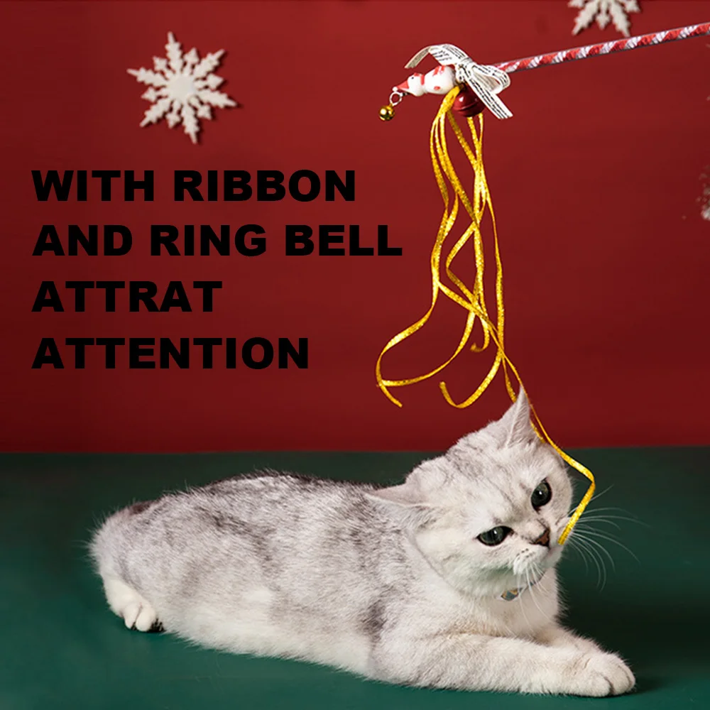 Игрушка-тизер для домашних животных 2 шт./компл. рождественский подарок забавная