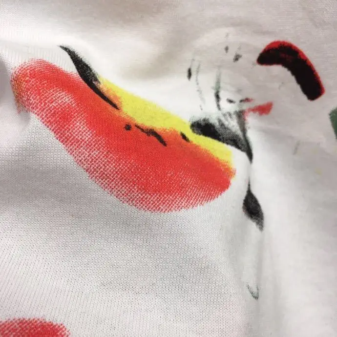 

21SS New Summer Fashion Design Fireworks Splash Printing Casual Versatile Cotton Round Neck Loose Short Sleeve OFF T-shirt