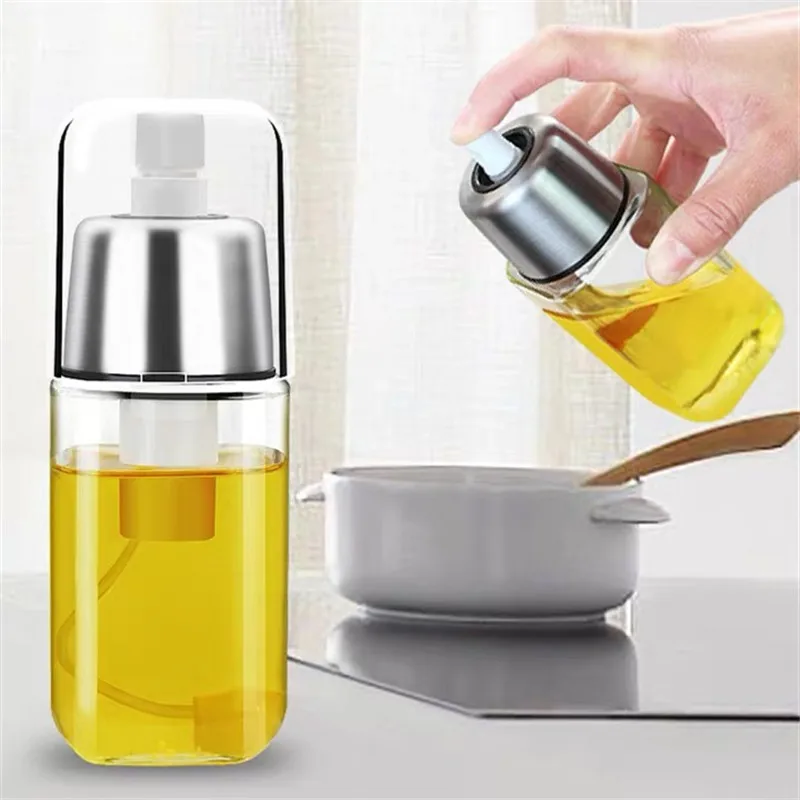 Простая распылитель оливкового масла для барбекю соуса прозрачная стеклянная
