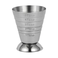 75ml measuring stainless steel measuring shot cup ounce bar cocktail drink mixer liquor measuring cup measurer