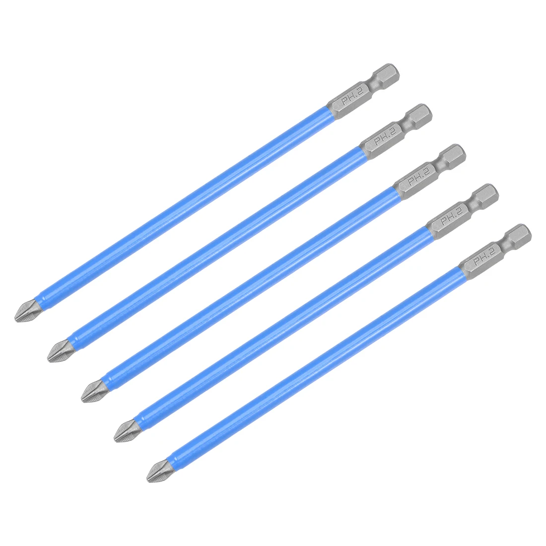 Uxcell 1/4 дюймовые шестигранные Магнитный PH2 Phillips отвертка бит 150 мм Длина S2 Non Slip биты