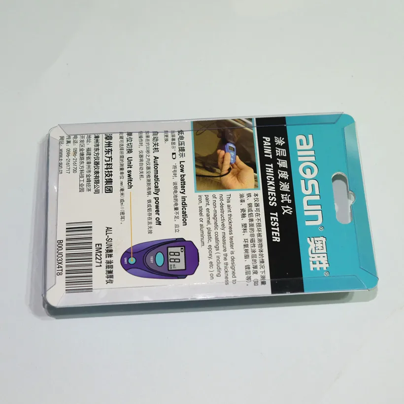 5 шт./лот лучшая цена цифровой толщиномер автомобильный тестер толщины краски EM2271