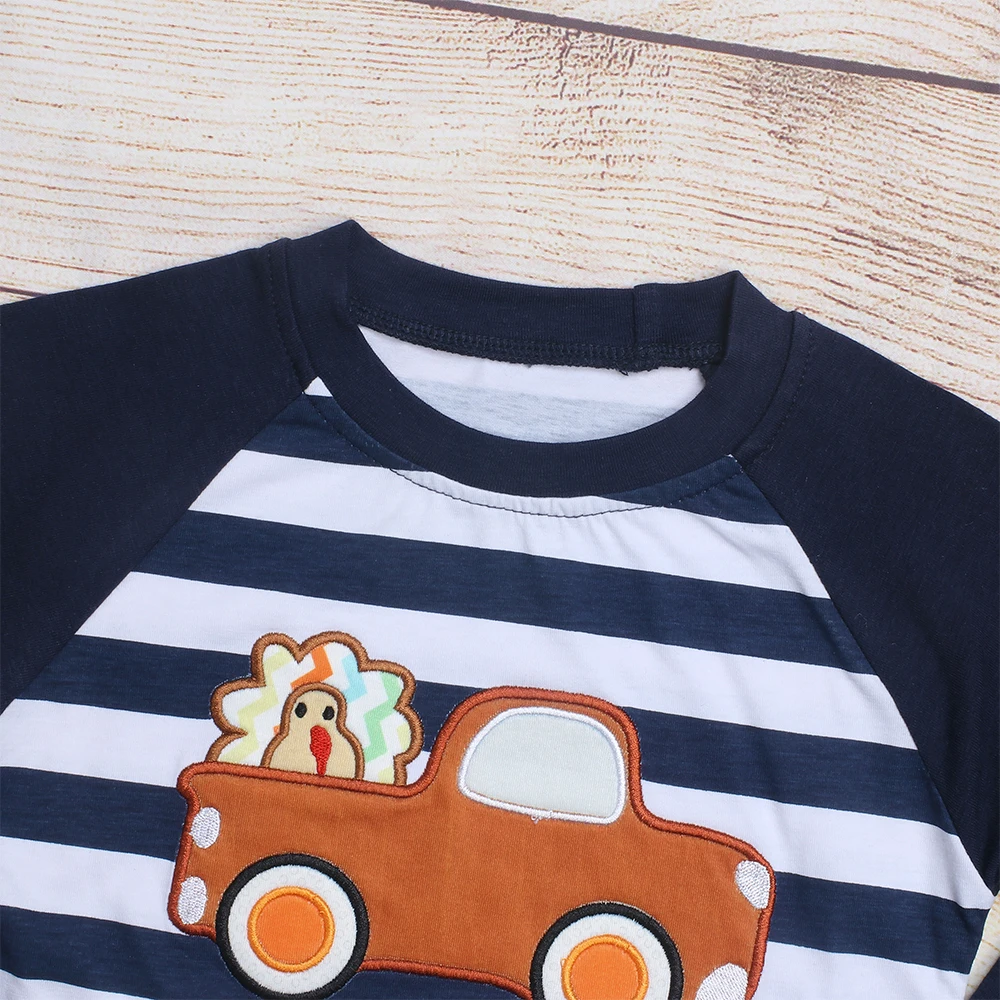 Baby Boy Clothes Boys Set Boy Autumn And Winter Clothes Boy T Shirt Long Sleeve Two Piece Set Cotton Thanksgiving Turkey Clothes