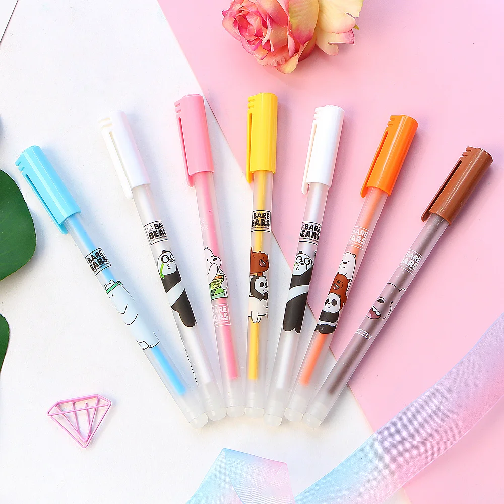 12 шт./кор. кавайная мультяшная ручка стираемые гелевые ручки волшебная 0 38 мм для