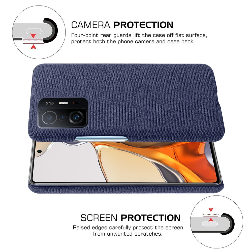cloth leather case for xiaomi poco x3 gt nfc pro f3 m3 11t pro mix 4 mi 11 ultra lite 5g slim retro cloth hard soft phone cover free global shipping