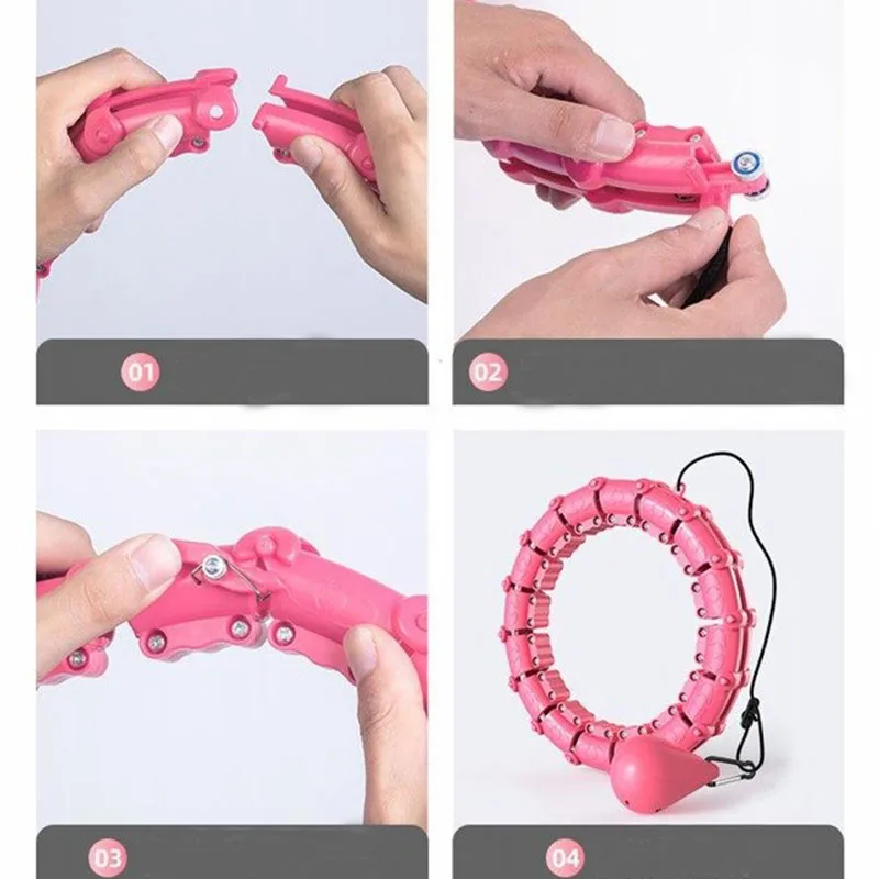 

Adjustable Intelligent Fitness Sport Ring Smart Hoop Counting Thin Waist Hoop Home Fitness Training Equipment Droshipping