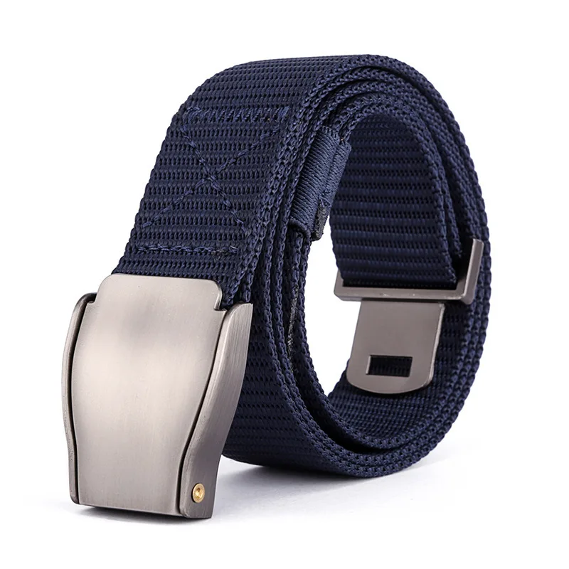 

High Quality Men Tactical Belt Canvas Belts Luxury design Metal Buckle MaleCasual Pants Cool Wild Gift for Men Waist Belt Jeans