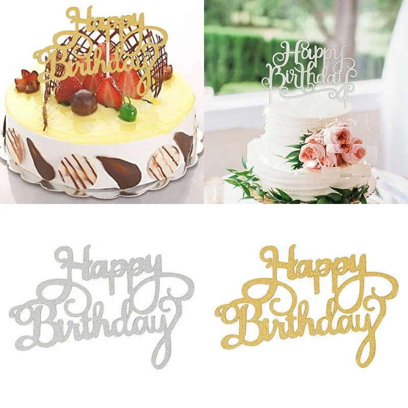 Блестящие мерцающие украшения для торта баннер Топпер зубочистка милая звезда