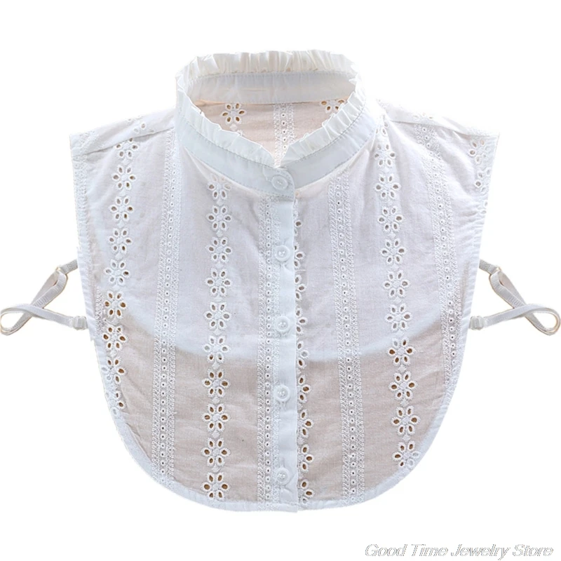 

17 Styles Women Vintage Ruffles Stand Lapel Fake Collar Detachable Blouse Half Shirts Necklace Sweater Vest A07 21 Dropshipping