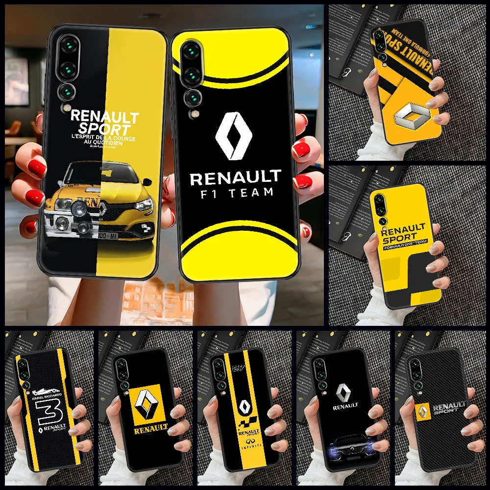 Чехол для телефона Renault с логотипом автомобиля Huawei P Mate P10 P20 P30 P40 10 20 Smart Z Pro Lite 2019