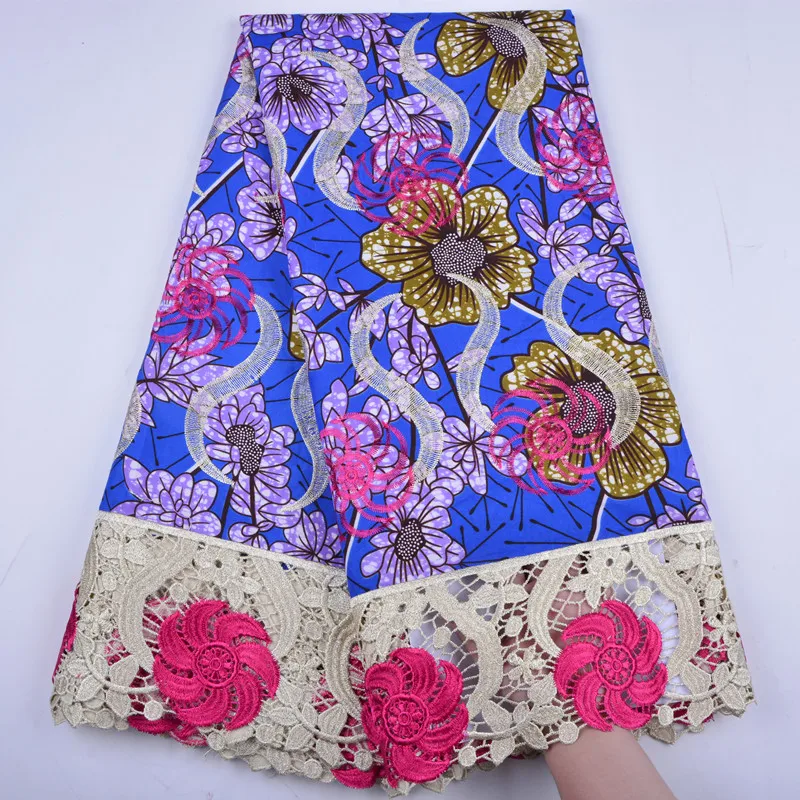 Высококачественная кружевная ткань воск шнур кружевная ткань Африканская кружевная ткань воск шнур кружева для женщин Свадебное платье A1295