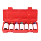 Авто автомобиль 12 дюйма 3 шт. 17 мм 19 мм 21 мм сплав тонкие стенки Колесные гайки глубокий ударный Набор торцевых головок Подарочная коробка для друга набор инструментов для ремонта