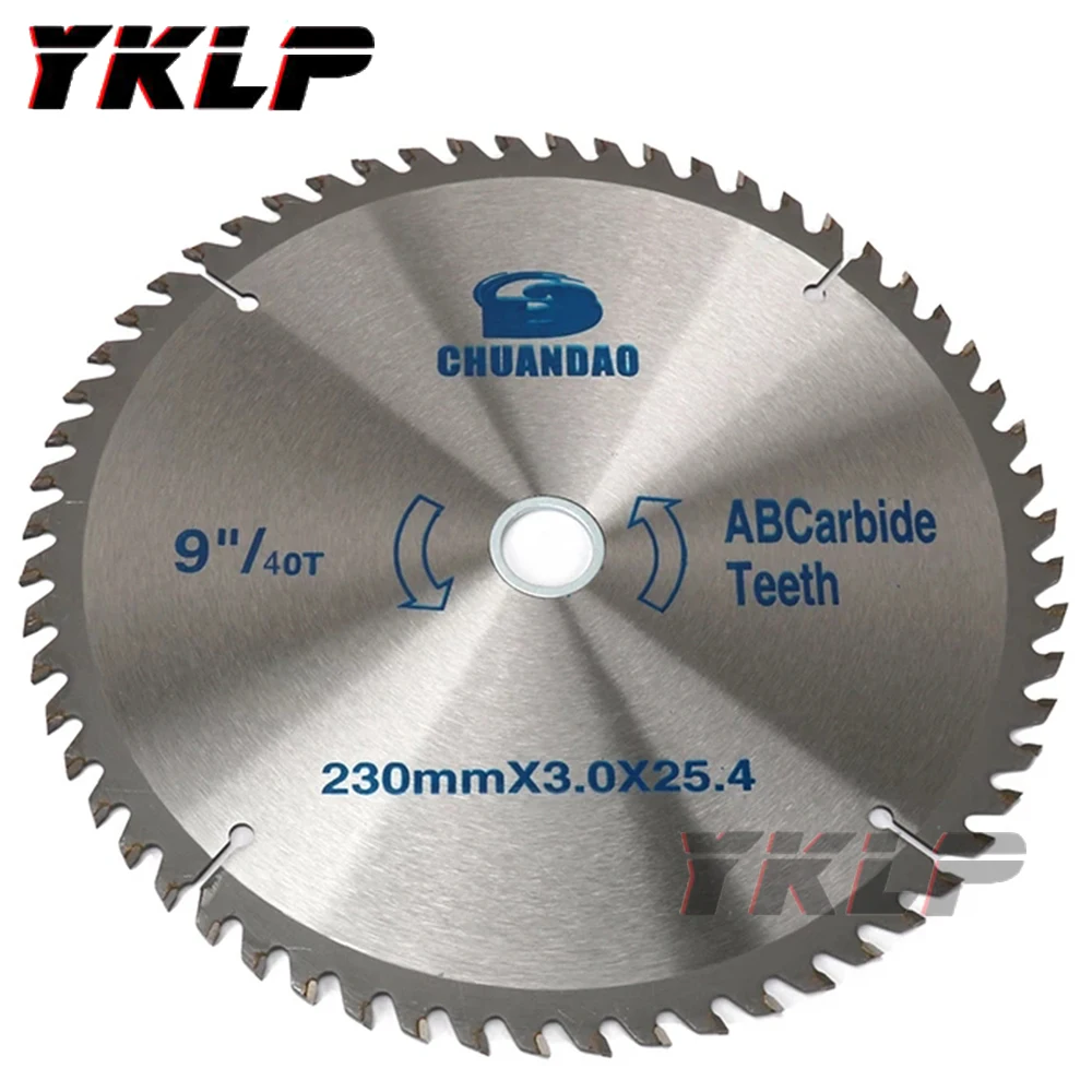 

9Inch 230mm Carbide Circular Saw Blade Alloy Disc for Wood Particleboard 40/60/80 Teeth