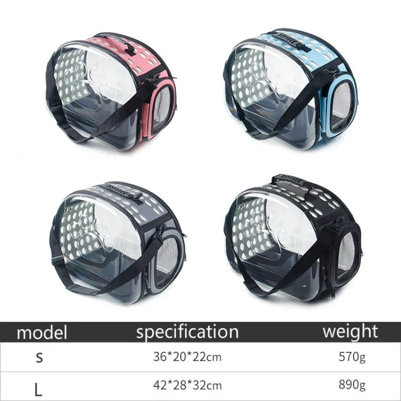 

Solid Pet Dog Carriers Transparent Cats and Dogs Going Out of The Cage Portable and Breathable Bags Fashion Luxury Durable Bags