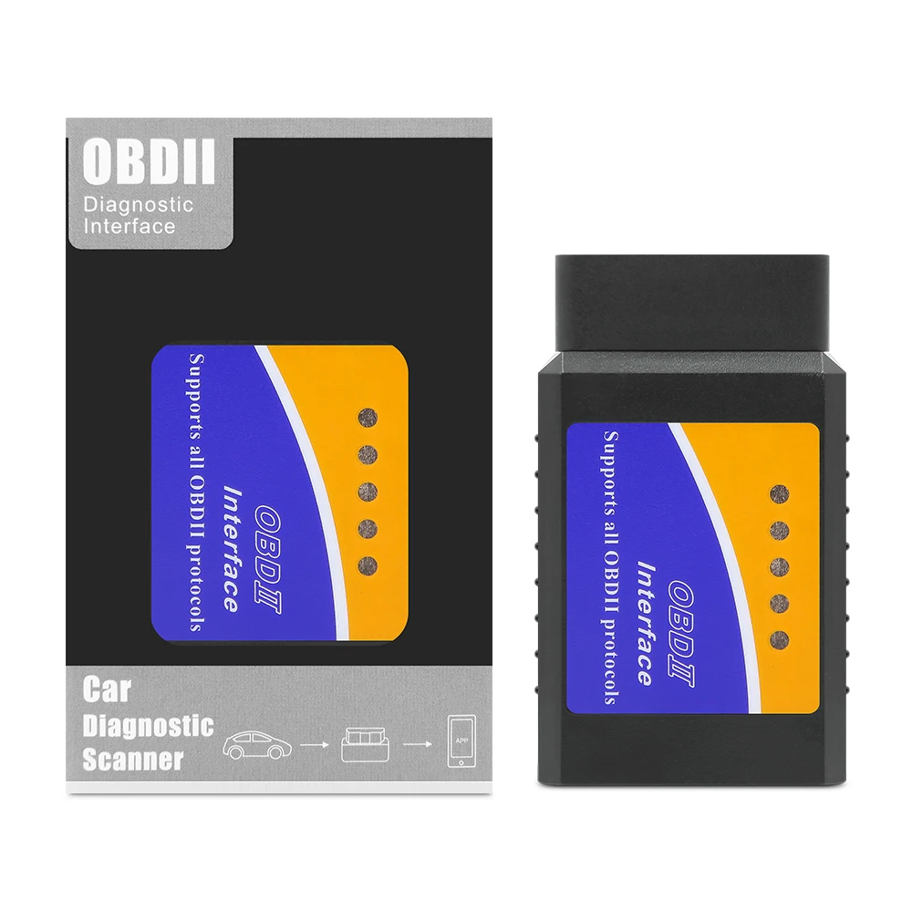 Автомобильный диагностический сканер V1.5 ELM 327 OBD2 Bluetooth PIC18F25K80 для Android OBDII