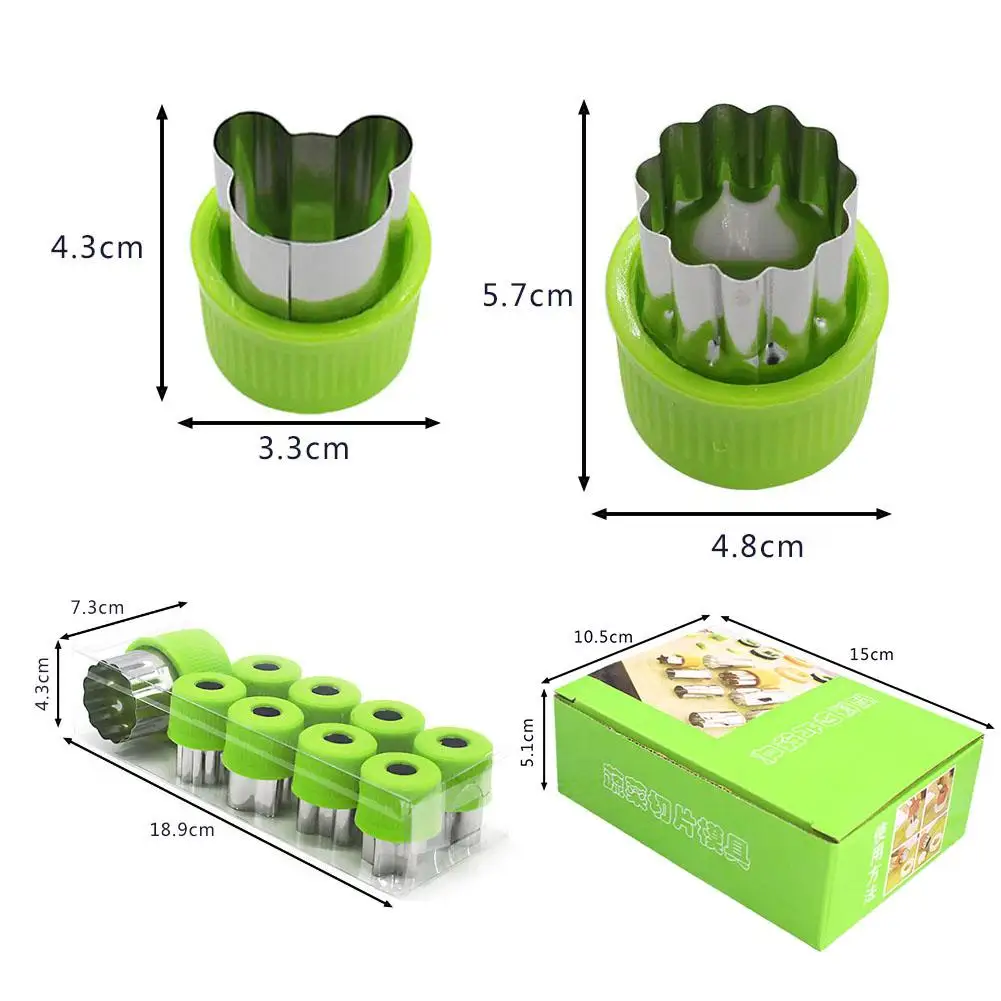 1/9/12 шт овощерезка формы мини-пирог Фрукты печенье для приготовления печенья в