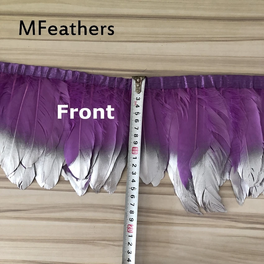 MFeathers светильник фиолетовый окрашенное гусиное перо планки 15-20 см Высота серебро