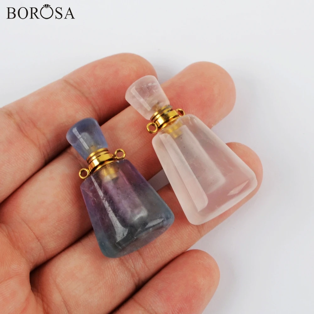 BOROSA 3 шт. золотые разнообразные натуральные драгоценные камни диффузор