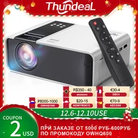 thundeal hd mini projector td90 native 1280 x 720p led android wifi projector video home cinema 3d smart movie game proyector