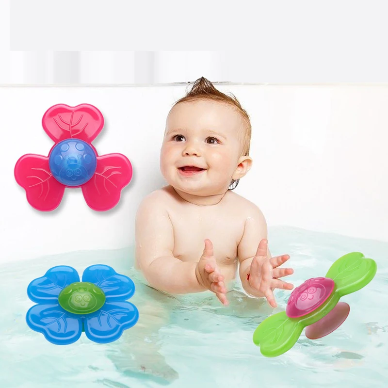 3 шт./компл. вращающаяся детская игрушка на присоске креативные игрушки для