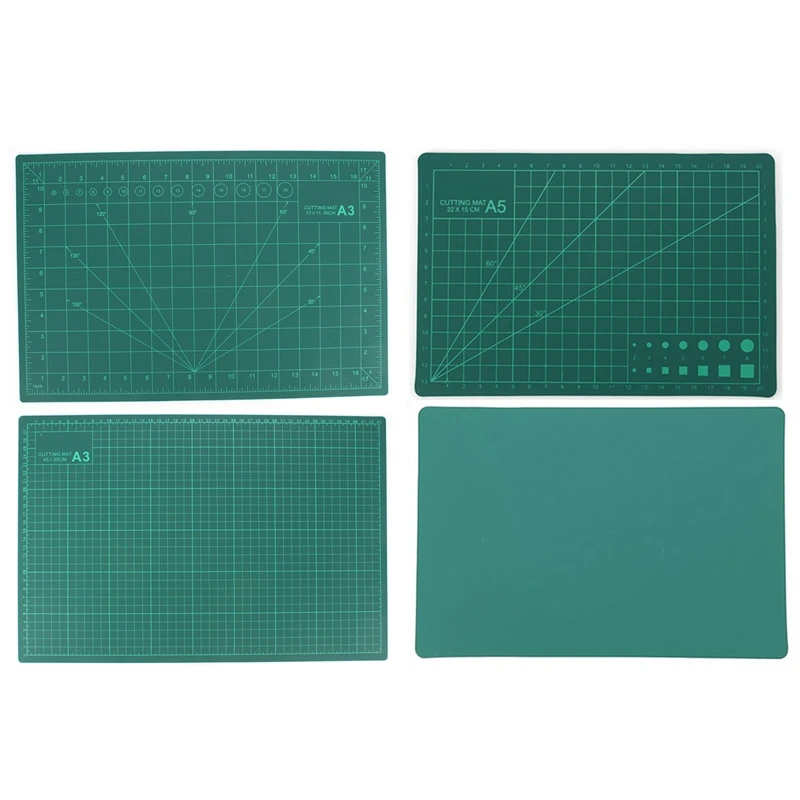 

4Pcs A3 A5 Rubber Stamp Engraving Pad, Hand Account Cutting Pad Model Back Board DIY Desktop Protection Cutting Pad