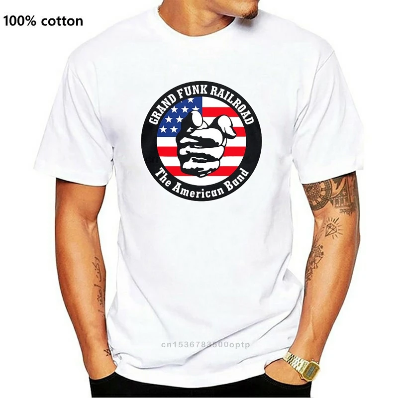

GRAND FUNK RAILROAD de hombres camiseta negra tamaño S-2XL 2019 gran oferta Super moda camisetas nuevo divertido T camisas Tops