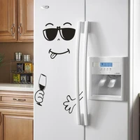 cute smile face sticker fridge happy delicious face kitchen art cute smiley wall stickers refrigerator living room home supplies