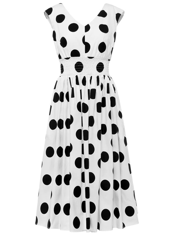 

Polka Dot Dress Retro Hepburn Temperament Ladies' 2021 Summer New Fashion Dress