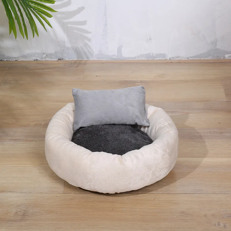 

Pet supplies doggy kennel winter warm velvet round kennel