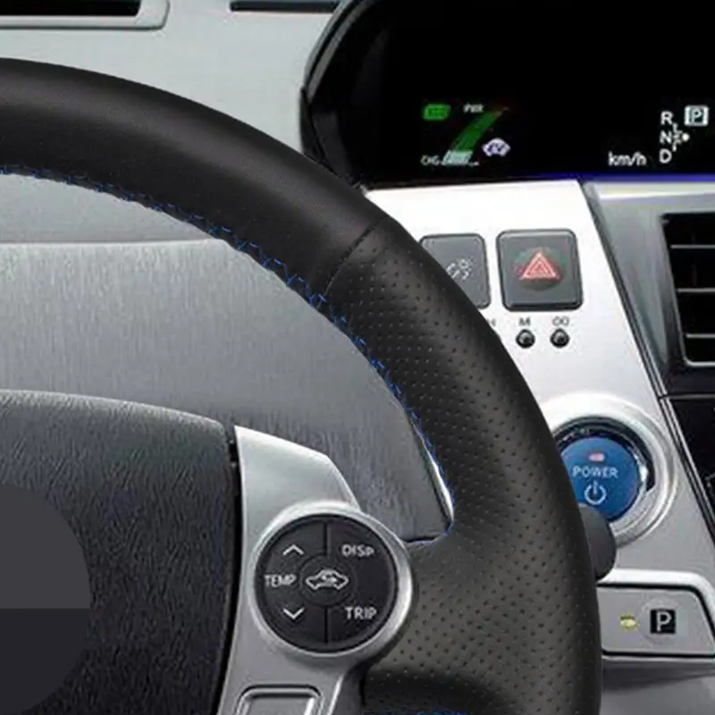 Ручная работа Черная мягкая искусственная кожа фотопленка для Toyota Prius C(US)2012 2017