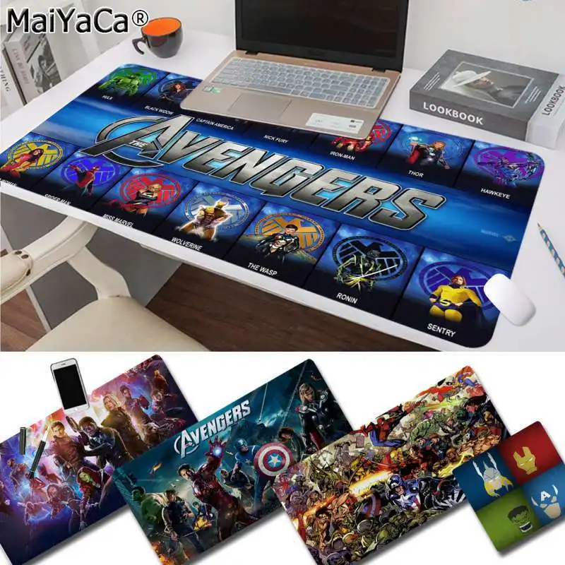 Maiyaca Marvel Мстители эндигровая клавиатура резиновый коврик игровой коврик для мыши Настольный коврик большой коврик для мыши клавиатуры коврик