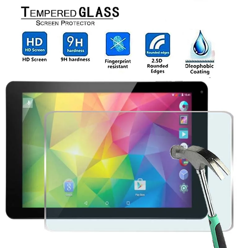 

For GOCLEVER Quantum 2 1010 Mobile PRO -Premium Tablet 9H Ultra clear Tempered Glass Screen Protector Film Protector Guard Cover