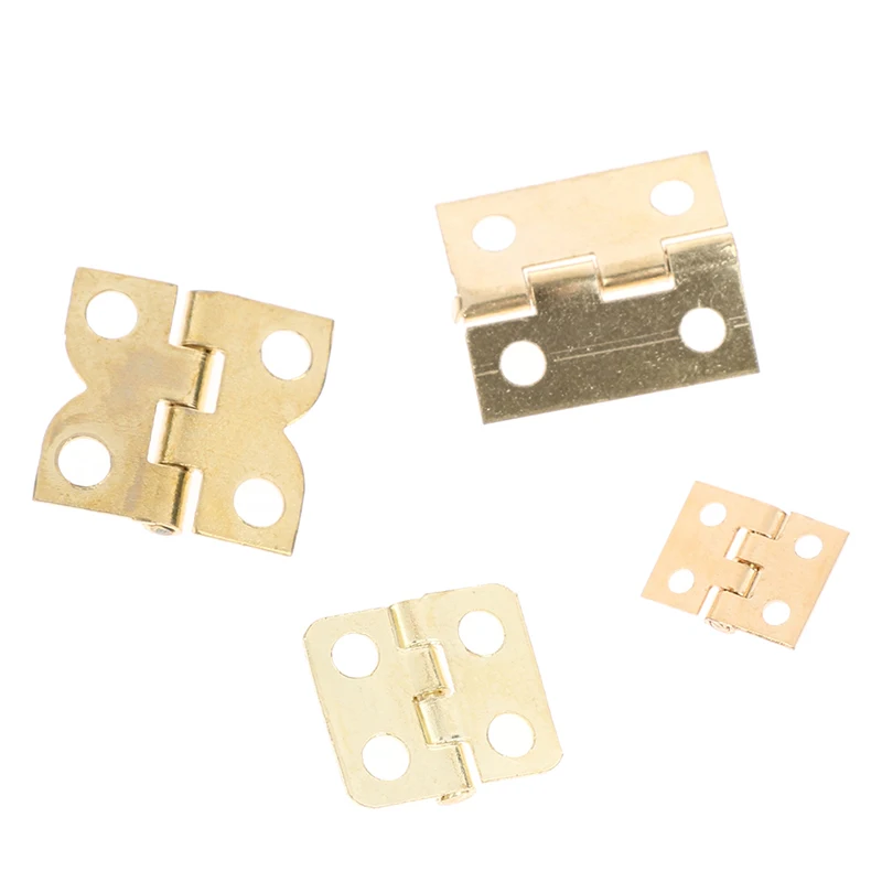 

10 Set 1/12 Dollhouse Miniature Alloy Hinge Model Folding Decoration Door Accessories Doll House Accessories