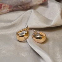 fashion minimalist large circle geometric round big hoop earrings for women girl wedding party jewelry